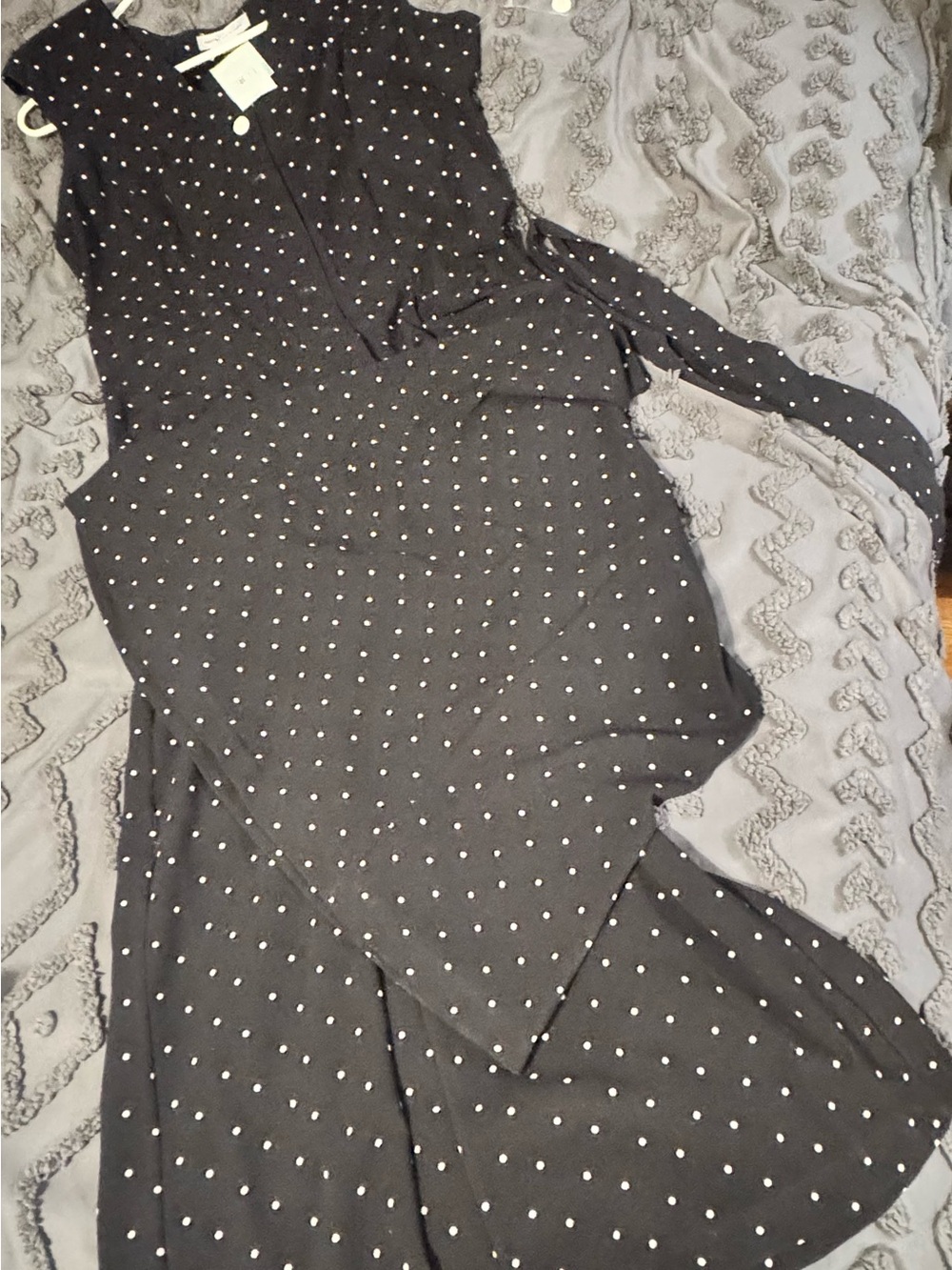 NWT Danny & Nicole Polka Dot Wide Leg Jumpsuit
